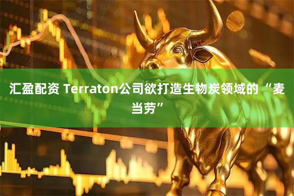 汇盈配资 Terraton公司欲打造生物炭领域的 “麦当劳”