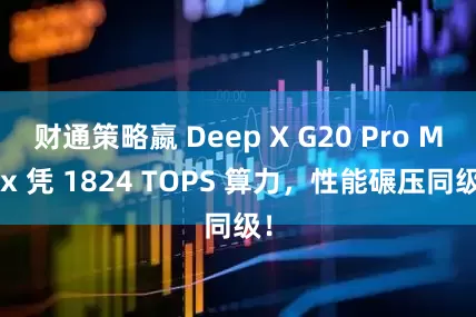 财通策略嬴 Deep X G20 Pro Max 凭 1824 TOPS 算力，性能碾压同级！